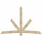 Ekena Millwork Alberta Rough Sawn Timber Gable Bracket, Douglas Fir, 96"W x 64"H x 2"D x 6"F, 16/12 Pitch GBW096X64X0206ALB00RDF - alternate 1